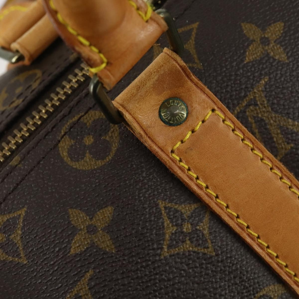 Louis Vuitton Keepall Bag Monogram Canvas Brown Canvas Travel Bag Bag (Pre-Owned)