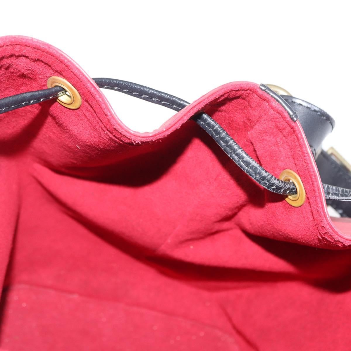 Louis Vuitton Bicolor Petit Noe Handbag Epi Leather Red Leather Shoulder Bag Bag (Pre-Owned)