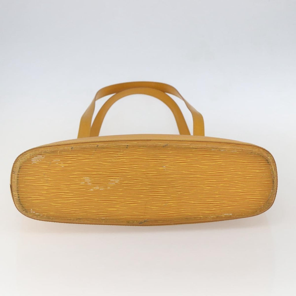 Louis Vuitton Lussac Handbag Epi Leather Yellow Leather Shoulder Bag Bag (Pre-Owned)