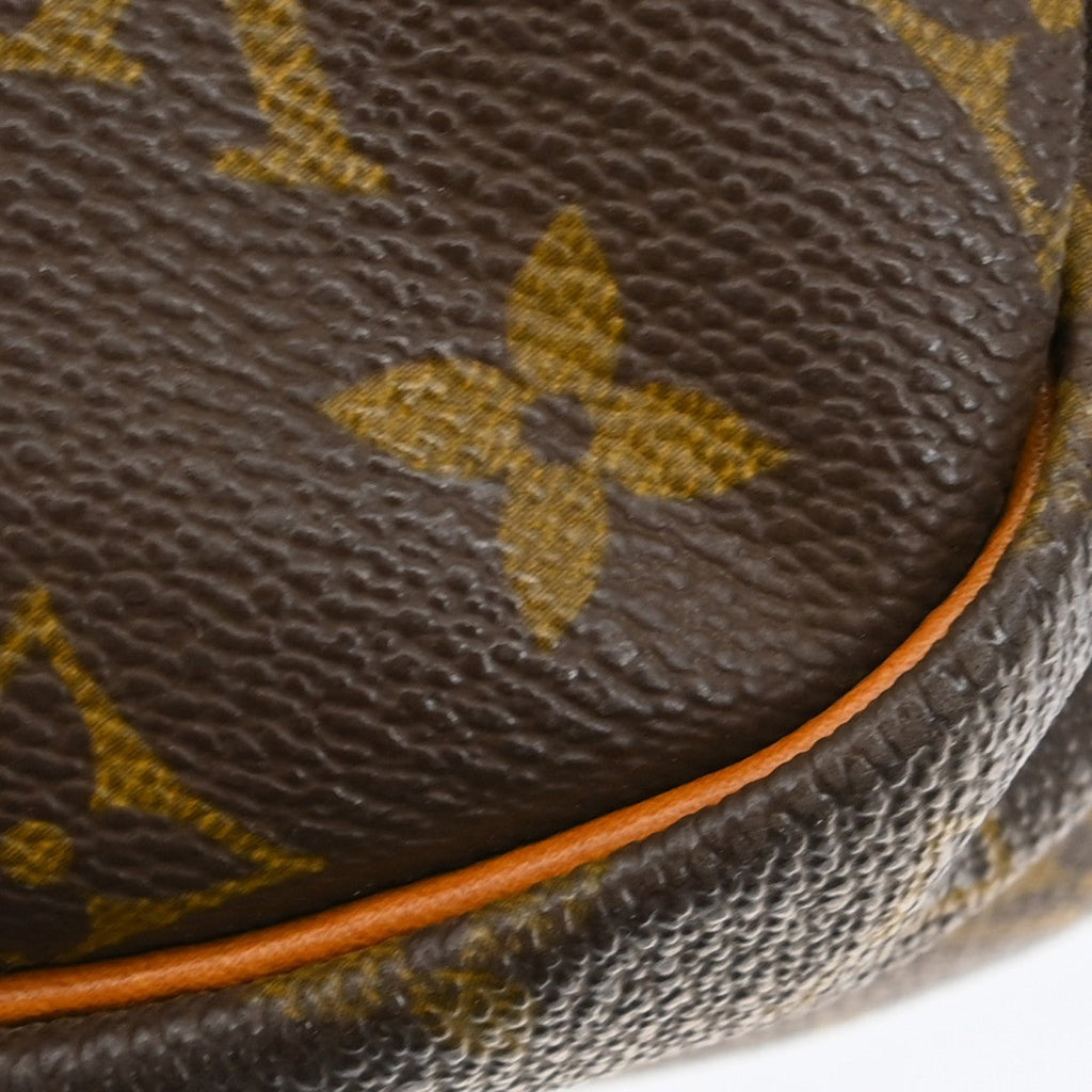 Louis Vuitton Saumur Handbag Monogram Canvas Brown Canvas Shoulder Bag Bag (Pre-Owned)