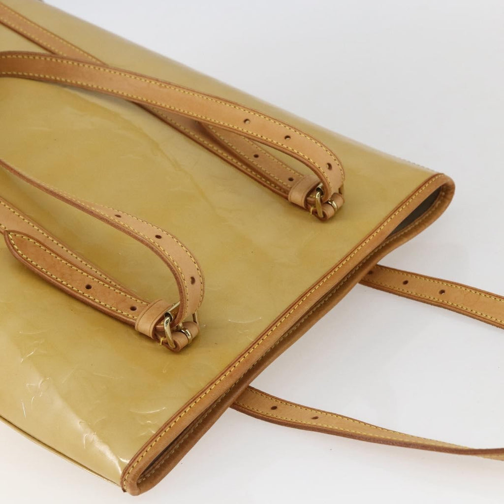 Louis Vuitton Bucket Bag Monogram Vernis Beige Patent_Leather Shoulder Bag Bag (Pre-Owned)