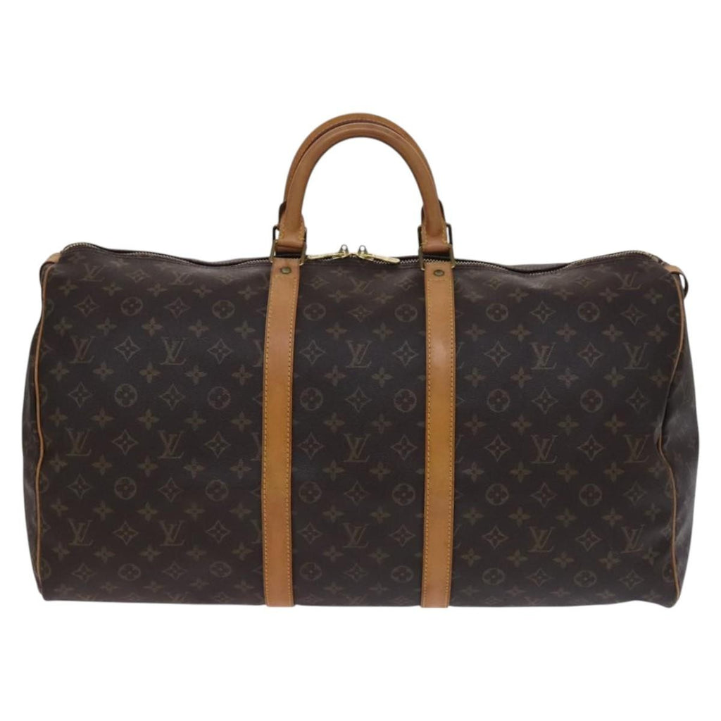 Louis Vuitton Keepall Bag Monogram Canvas Brown Canvas Travel Bag Bag (Pre-Owned)