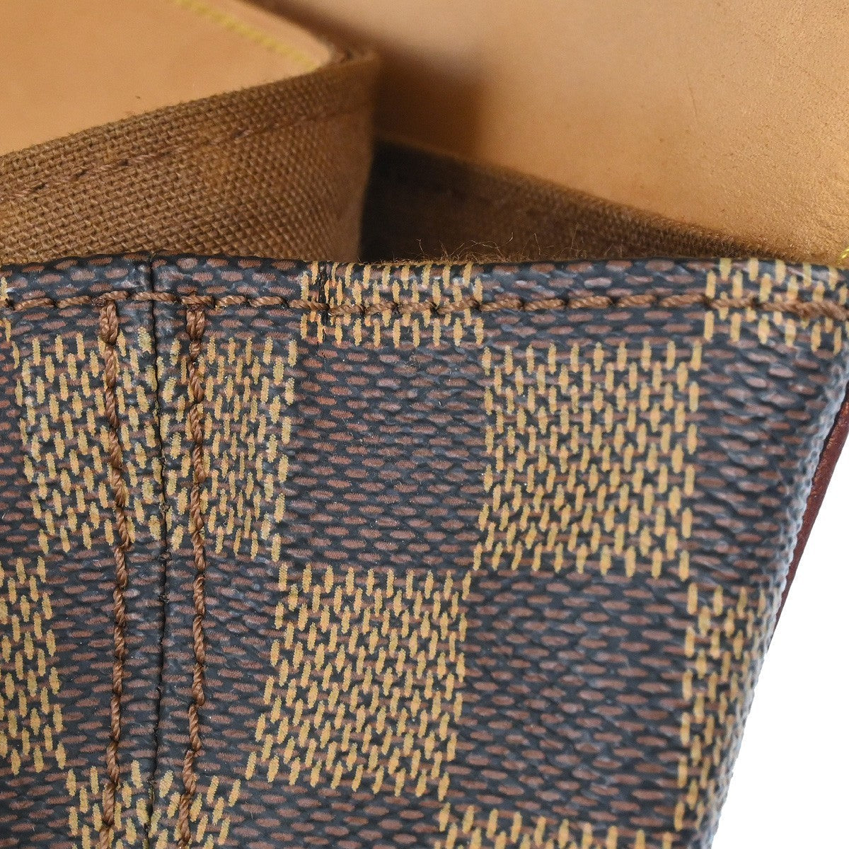 Louis Vuitton Arlequin Backpack Damier Brown Canvas Backpack Bag (Pre-Owned)