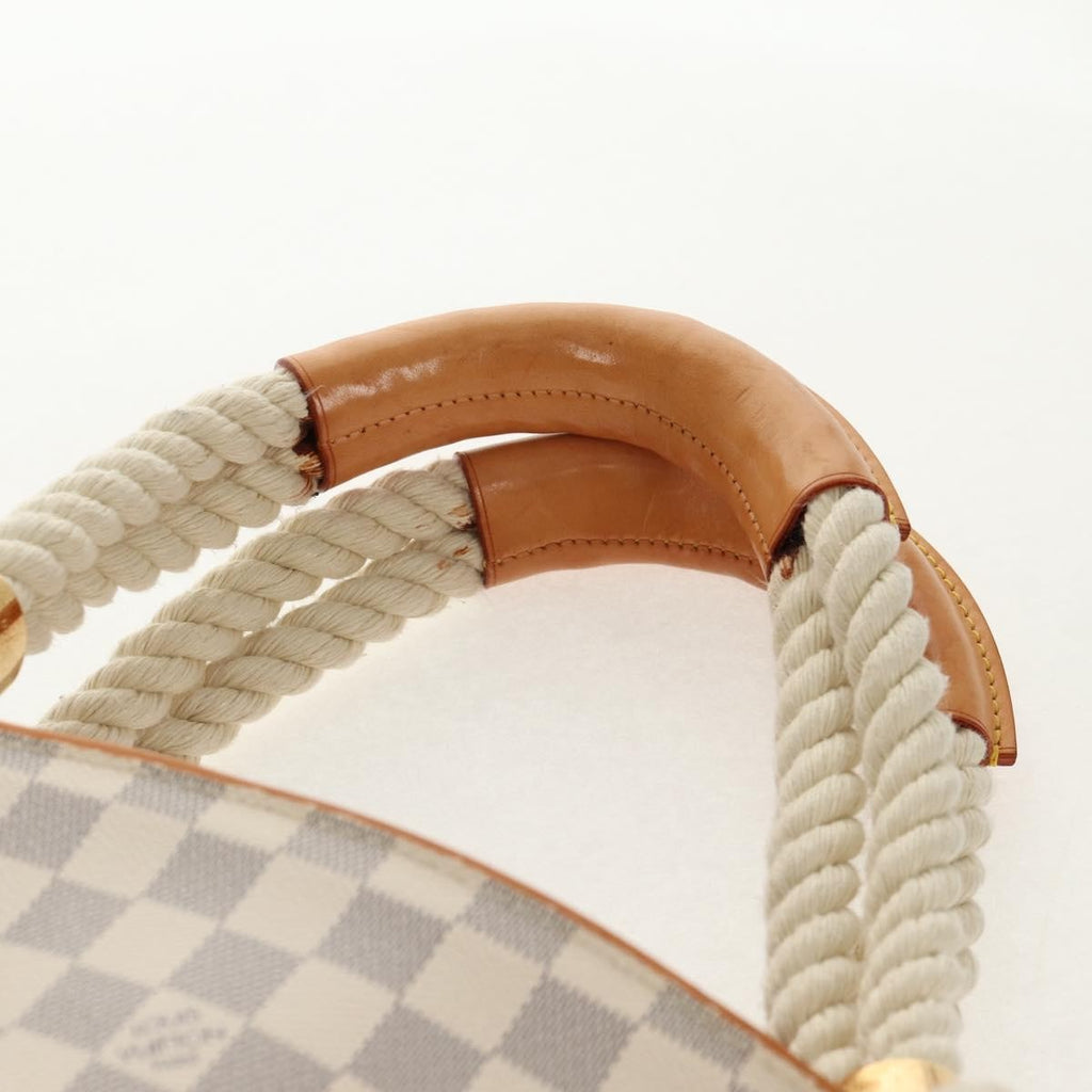 Louis Vuitton Pampelonne Handbag Damier White Canvas Tote Bag Bag (Pre-Owned)