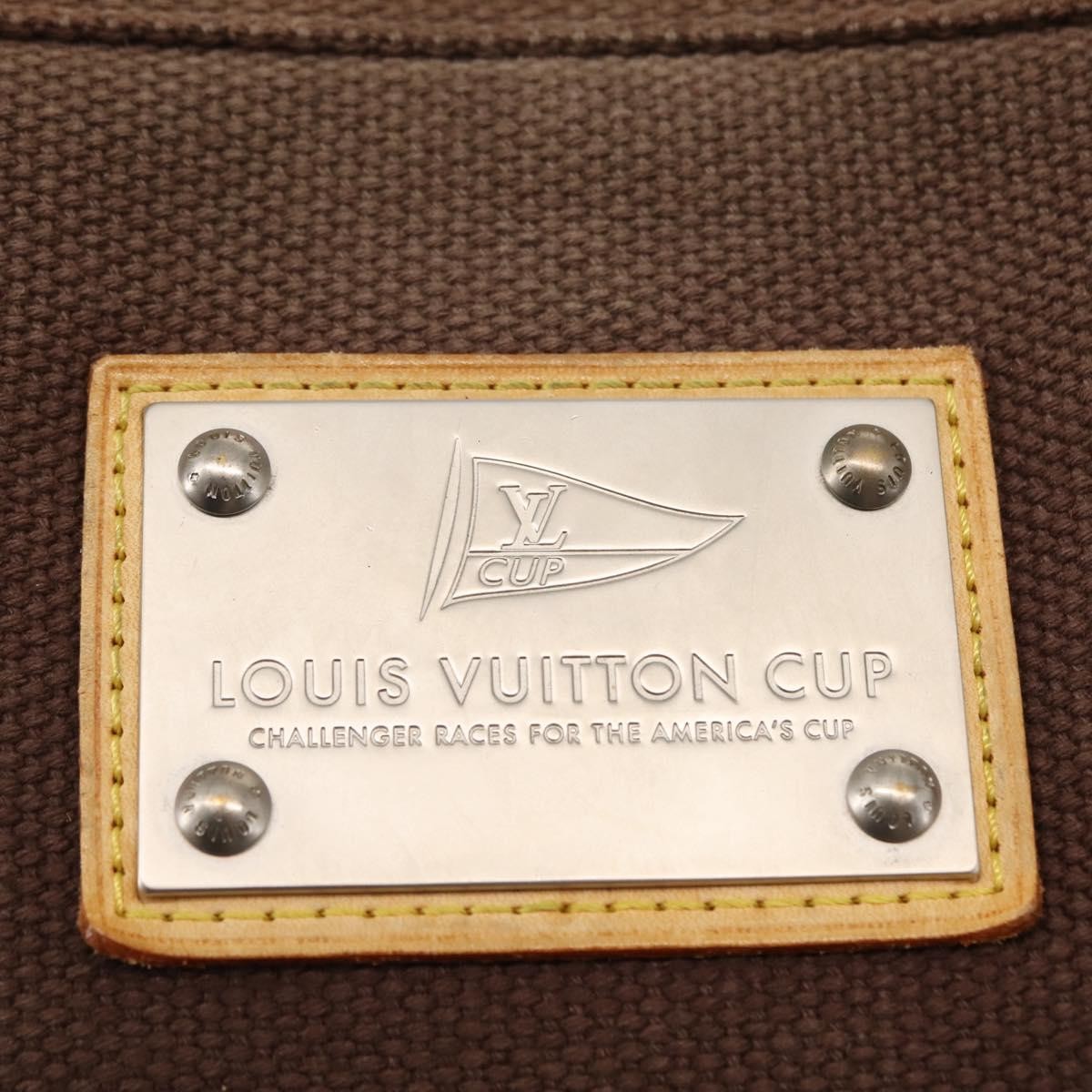 Louis Vuitton Antigua Tote Canvas Brown Canvas Tote Bag Bag (Pre-Owned)