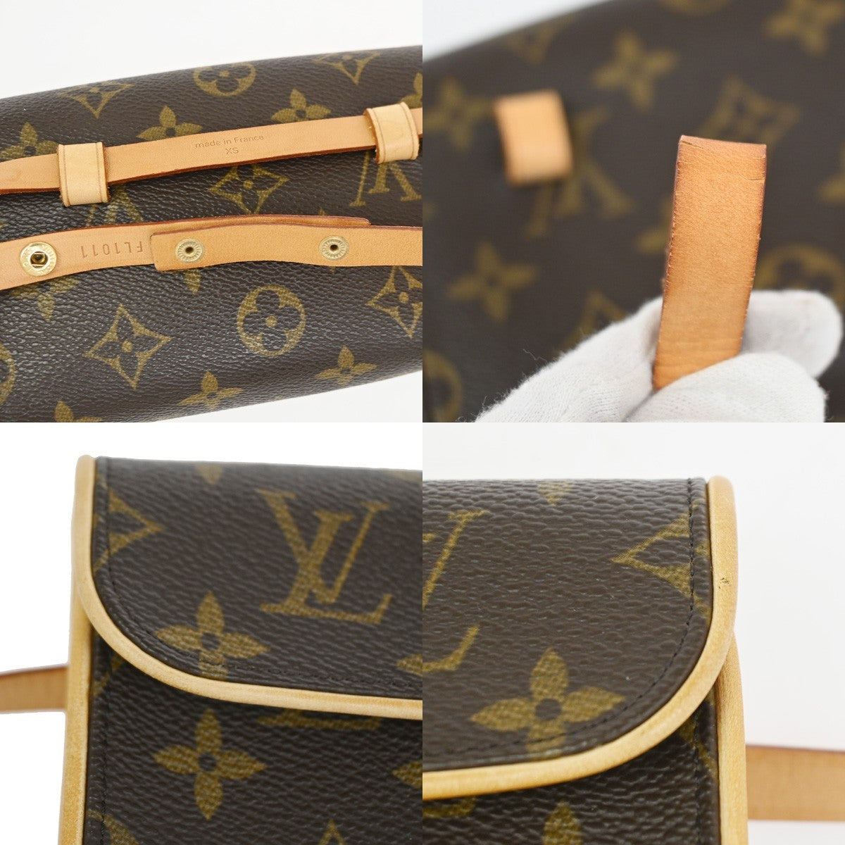 Louis Vuitton Florentine Waist Bag Monogram Canvas Brown Canvas Clutche & Pouche Bag (Pre-Owned)