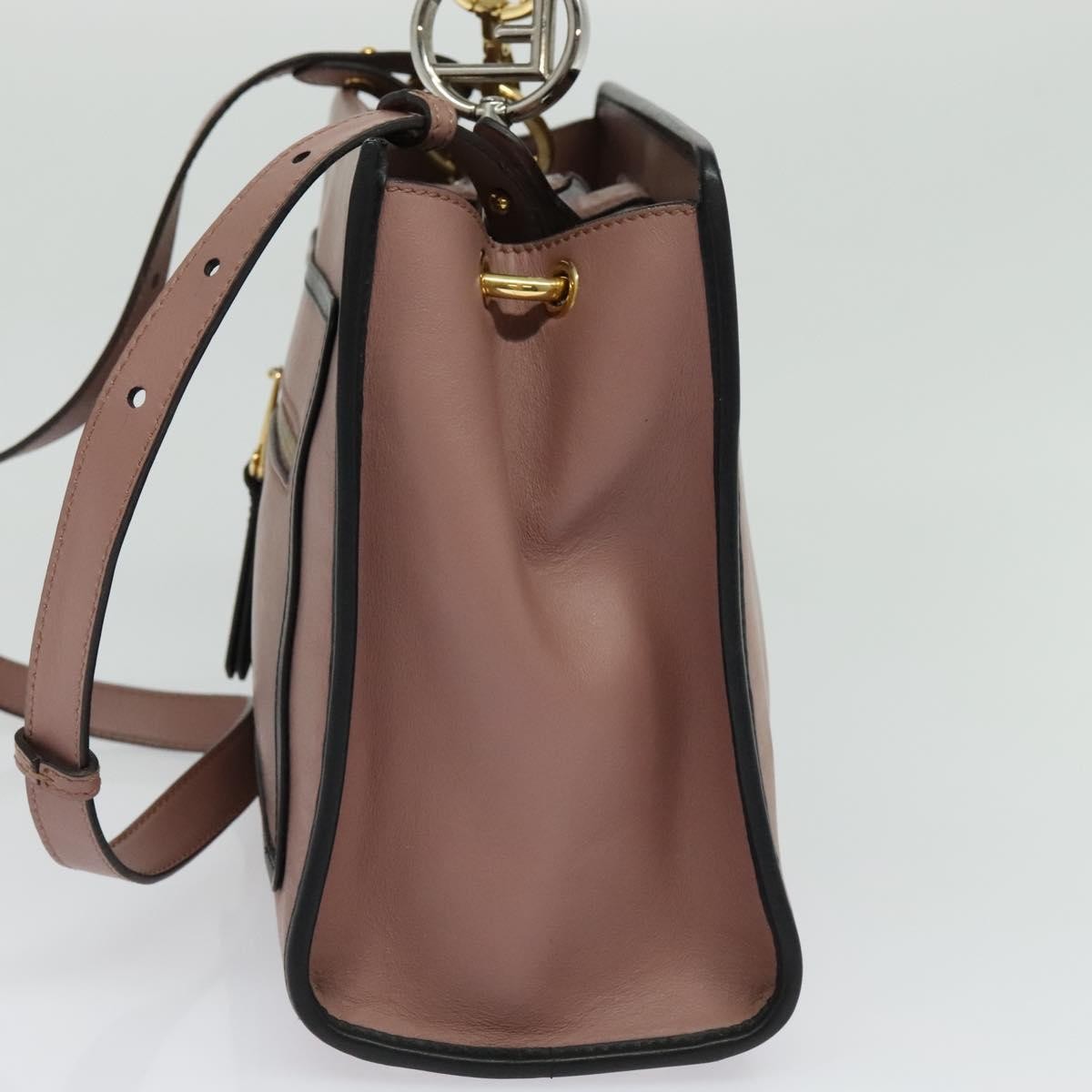 Fendi Runaway Bag Leather Pink Leather Bag (Pre-Owned)