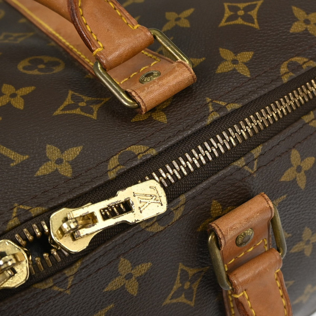Louis Vuitton Keepall Bag Monogram Canvas Brown Canvas Travel Bag Bag (Pre-Owned)
