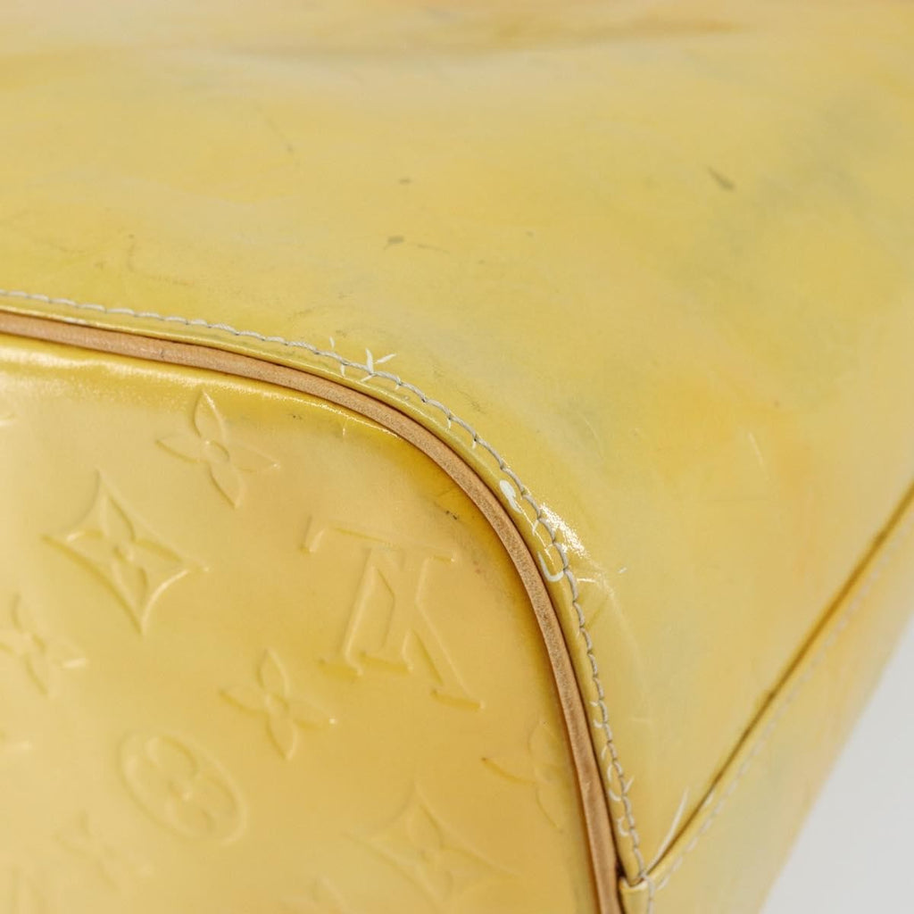 Louis Vuitton Houston Handbag Monogram Vernis Yellow Patent_Leather Tote Bag Bag (Pre-Owned)