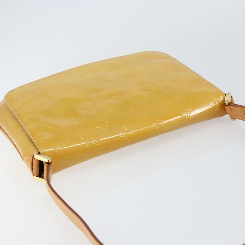 Louis Vuitton Thompson Street Handbag Monogram Vernis Beige Patent_Leather Shoulder Bag Bag (Pre-Owned)