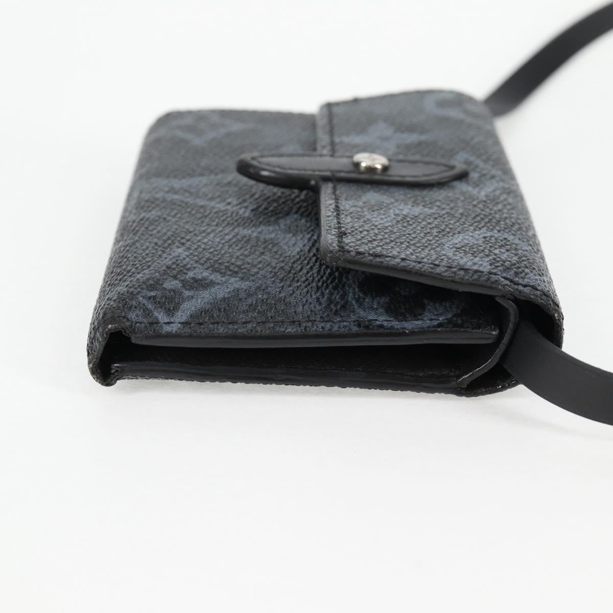 Louis Vuitton Cross Card Holder Limited Edition Monogram Pastel Noir Black Canvas Clutche & Pouche Bag (Pre-Owned)