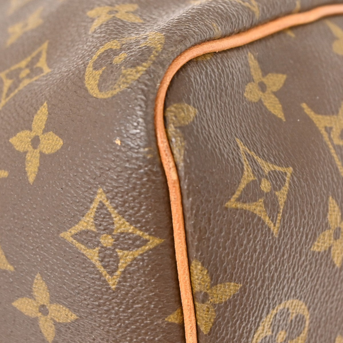 Louis Vuitton Keepall Bag Monogram Canvas Brown Canvas Travel Bag Bag (Pre-Owned)