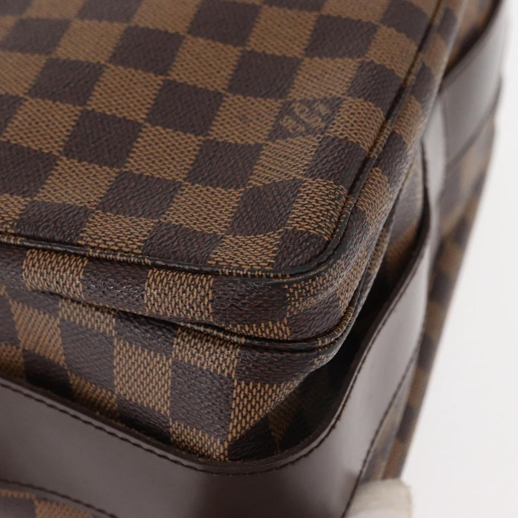 Louis Vuitton Naviglio Handbag Damier Brown Canvas Shoulder Bag Bag (Pre-Owned)