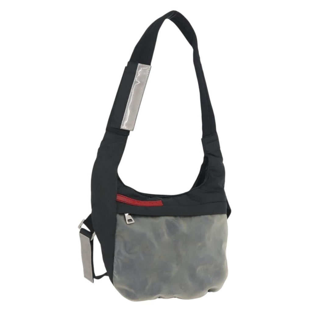 Prada Vintage Sport Shoulder Bag Nylon Black Nylon Shoulder Bag Bag (Pre-Owned)