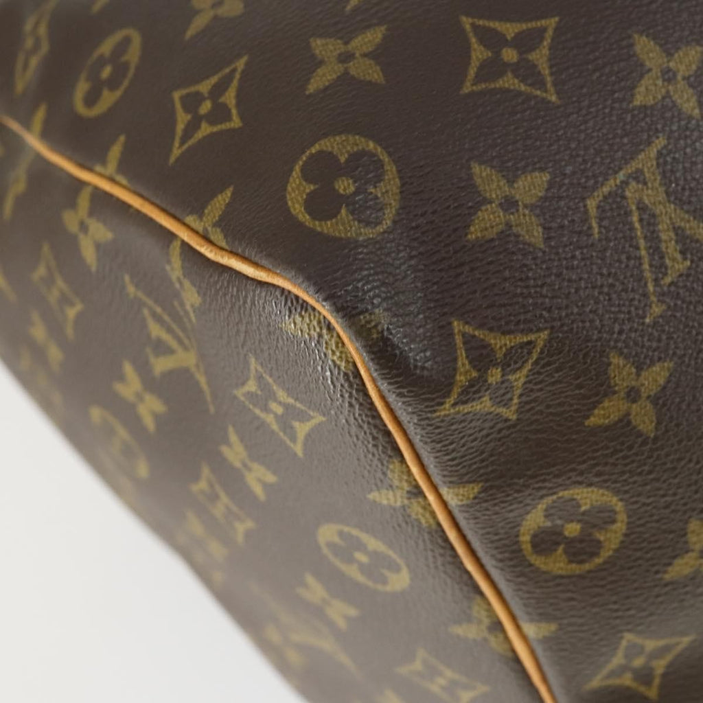 Louis Vuitton Keepall Bag Monogram Canvas Brown Canvas Travel Bag Bag (Pre-Owned)