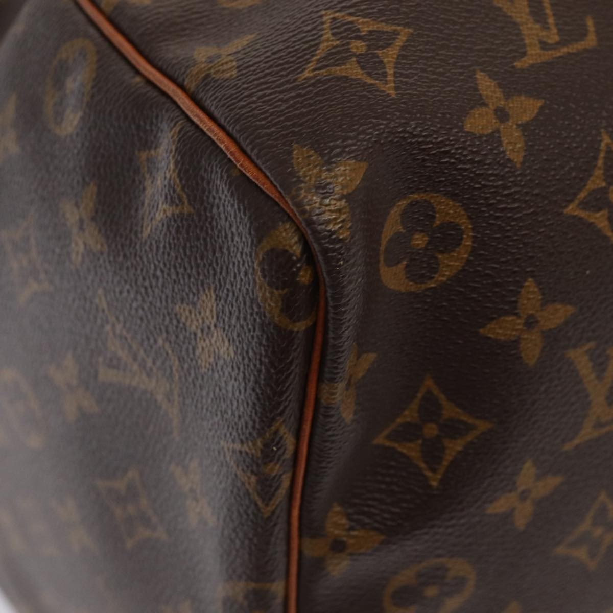 Louis Vuitton Keepall Bag Monogram Canvas Brown Canvas Travel Bag Bag (Pre-Owned)
