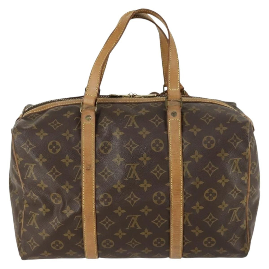 Louis Vuitton Sac Souple Handbag Monogram Canvas Brown Canvas Travel Bag Bag (Pre-Owned)
