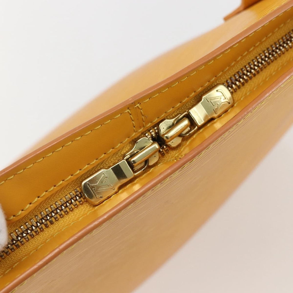 Louis Vuitton Lussac Handbag Epi Leather Yellow Leather Shoulder Bag Bag (Pre-Owned)