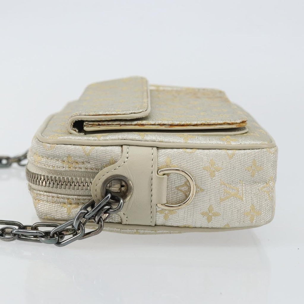 Louis Vuitton Mckenna Shoulder Bag Mini Lin Gold Canvas Bag (Pre-Owned)