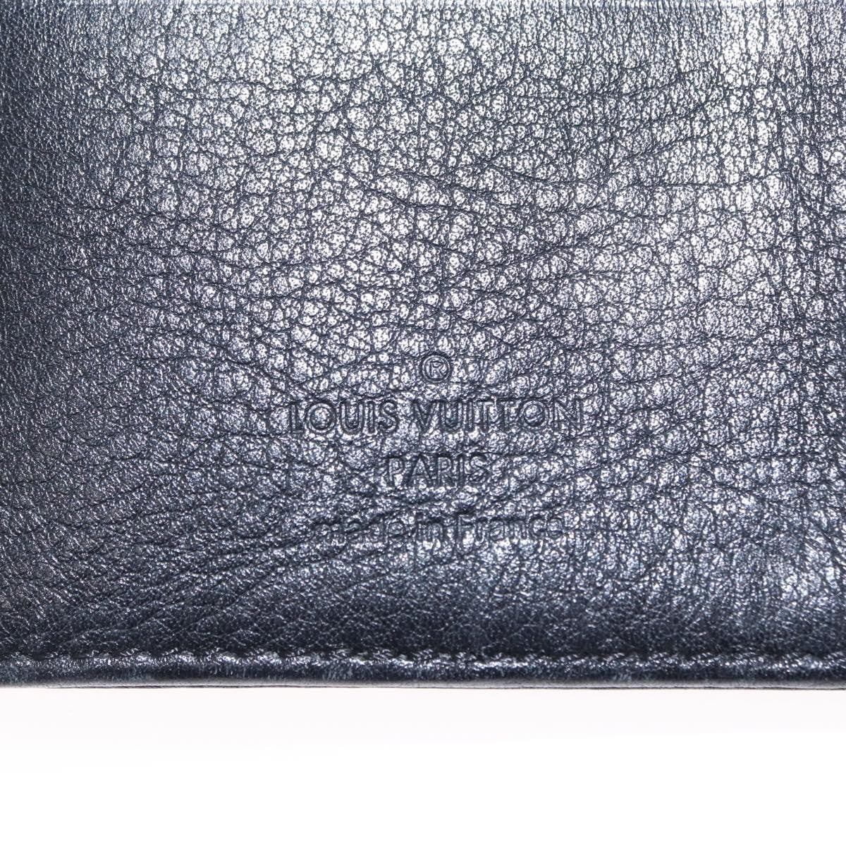 Louis Vuitton Amelia Wallet Mahina Leather Black Leather Wallets Accessory (Pre-Owned)