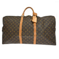 Louis Vuitton Keepall Bandouliere Bag Monogram Canvas Brown Canvas Travel Bag Bag (Pre-Owned)