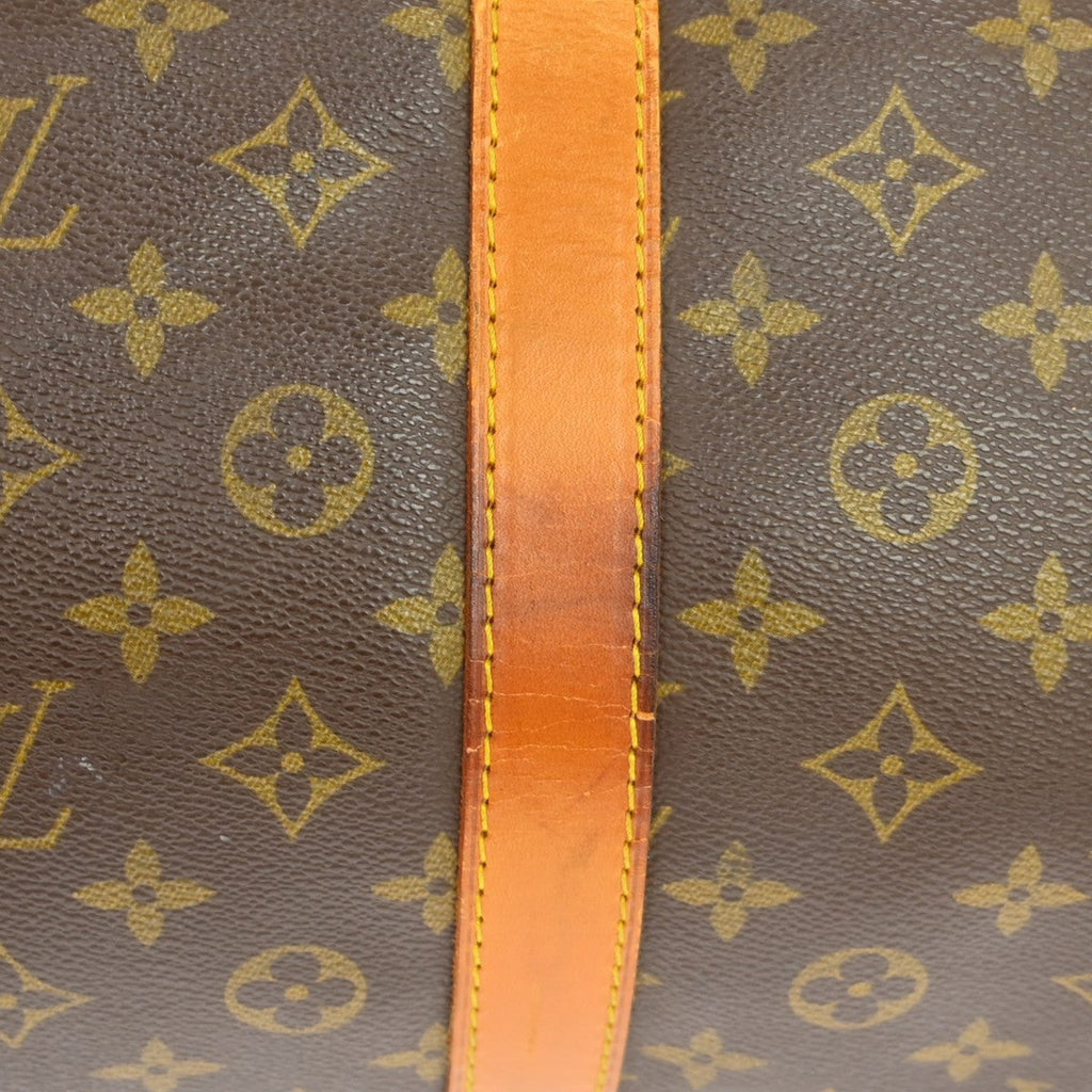 Louis Vuitton Keepall Bandouliere Bag Monogram Canvas Brown Canvas Travel Bag Bag (Pre-Owned)