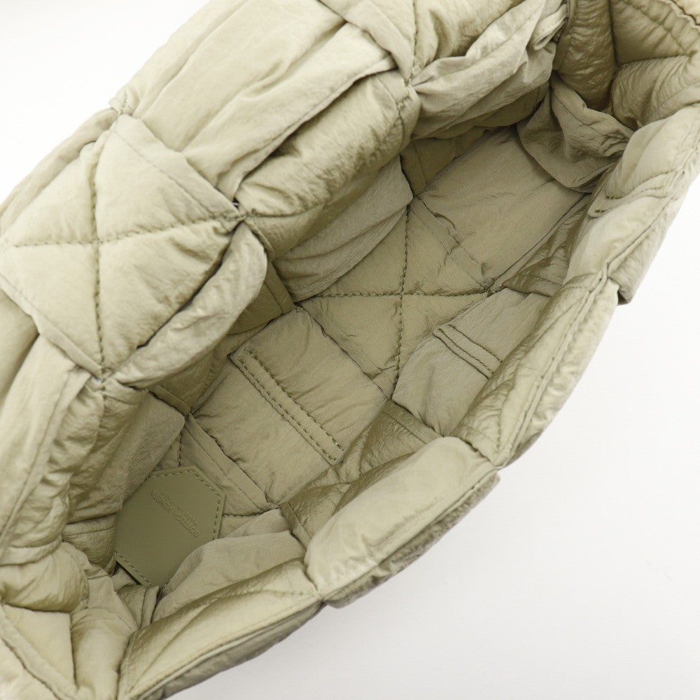 Bottega Veneta Padded Tech Cassette Crossbody Bag Intrecciato Nylon Khaki Nylon Shoulder Bag Bag (Pre-Owned)
