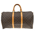 Louis Vuitton Keepall Bandouliere Bag Monogram Canvas Brown Canvas Travel Bag Bag (Pre-Owned)