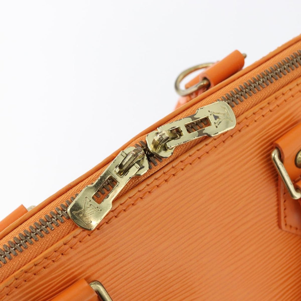 Louis Vuitton Alma Handbag Epi Leather Orange Leather Handbag (Pre-Owned)