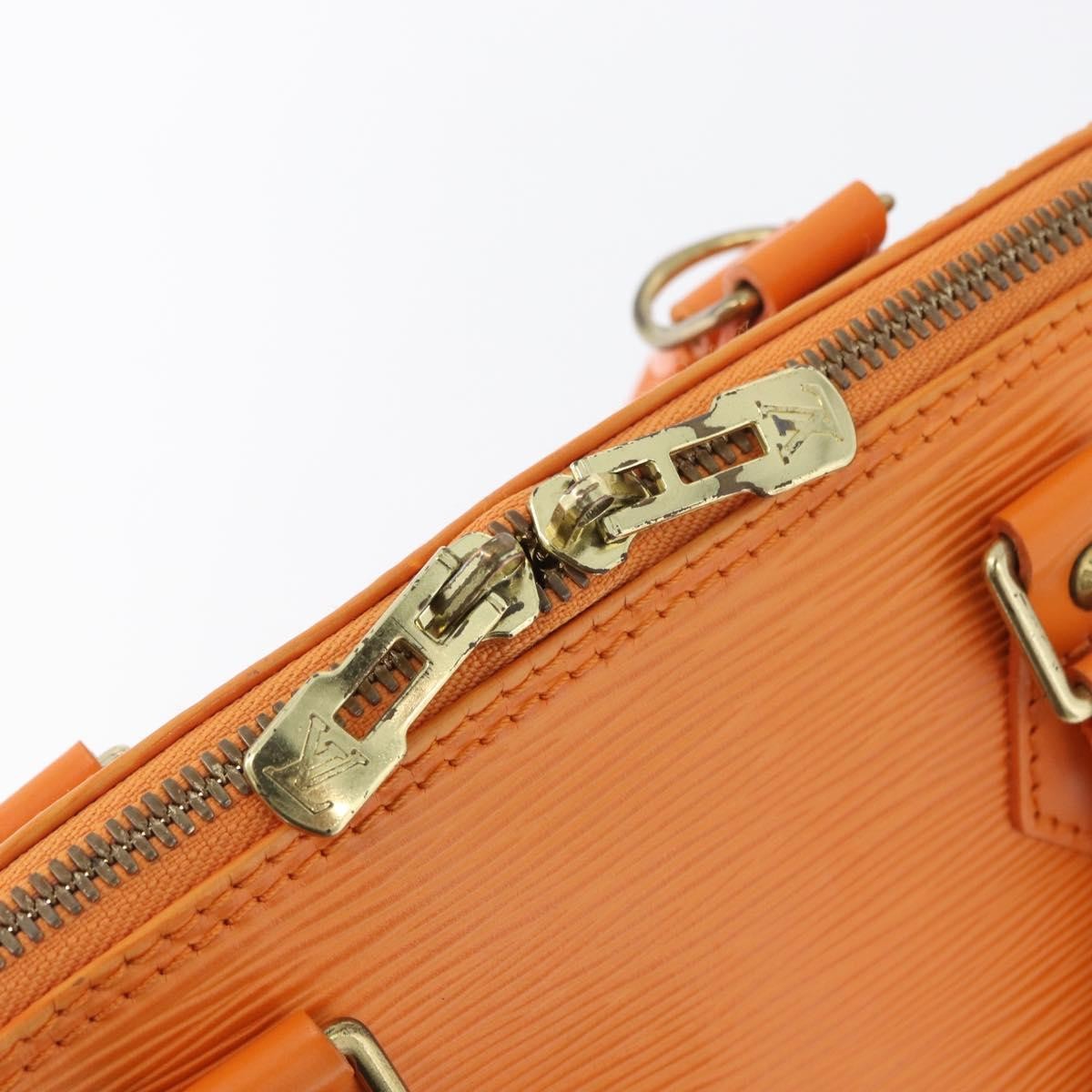 Louis Vuitton Alma Handbag Epi Leather Orange Leather Handbag (Pre-Owned)