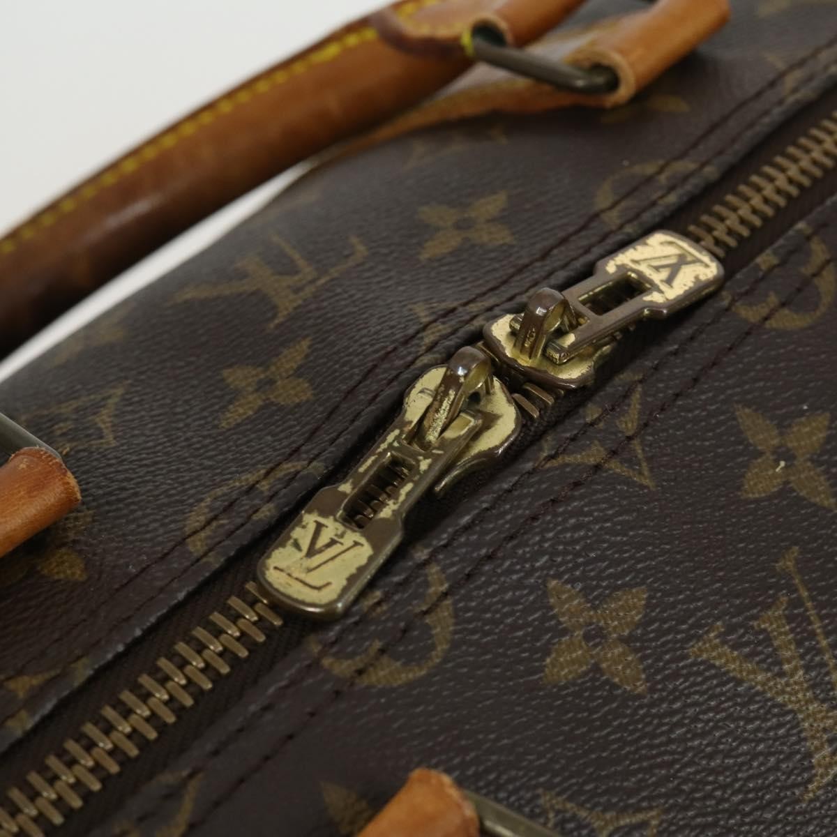 Louis Vuitton Keepall Bandouliere Bag Monogram Canvas Brown Canvas Travel Bag Bag (Pre-Owned)