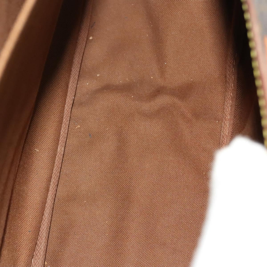 Louis Vuitton Saumur Handbag Monogram Canvas Brown Canvas Shoulder Bag Bag (Pre-Owned)