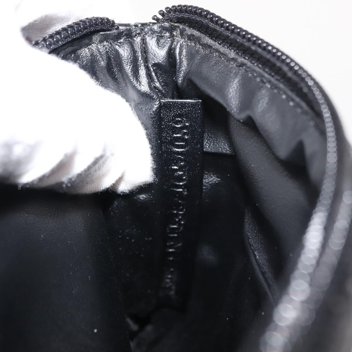 Fendi Ff Logo Pouch Canvas Black Canvas Clutche & Pouche Bag (Pre-Owned)