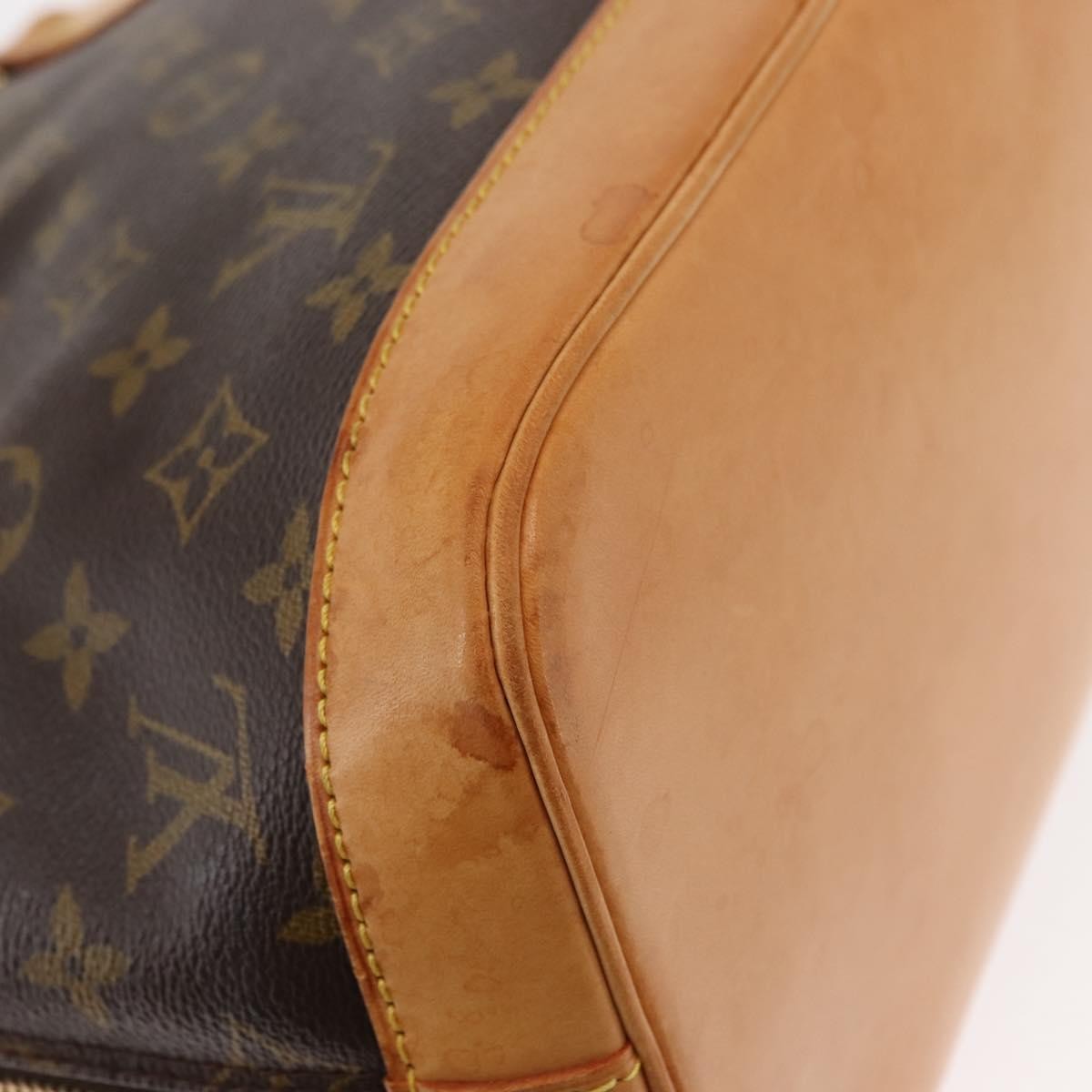 Louis Vuitton Alma Handbag Monogram Canvas Brown Canvas Handbag (Pre-Owned)