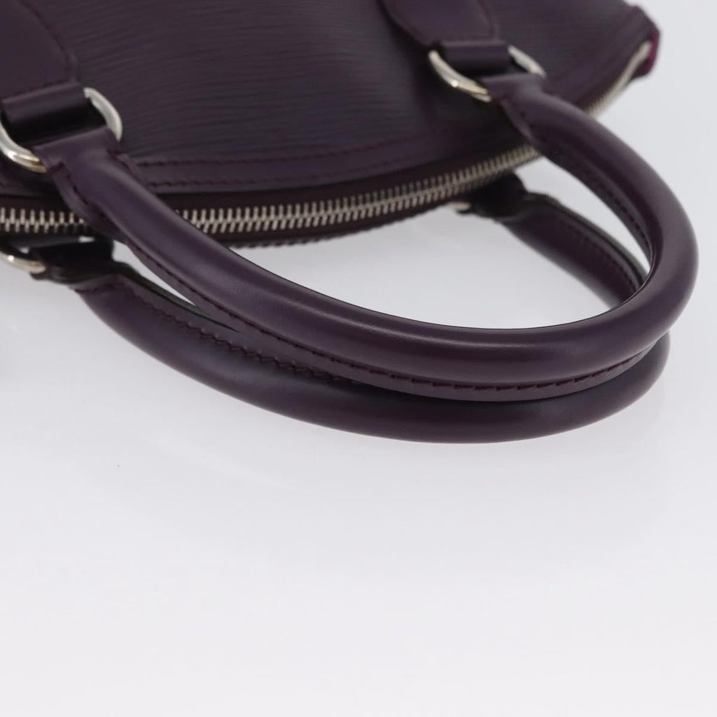 Louis Vuitton Lockit Handbag Epi Leather Purple Leather Handbag (Pre-Owned)