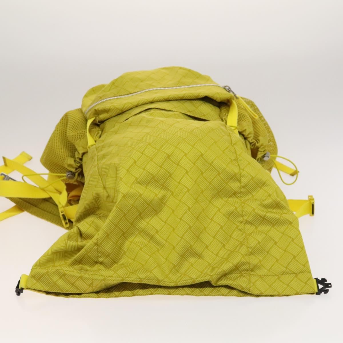 Bottega Veneta Vintage Backpack Nylon Yellow Nylon Backpack Bag (Pre-Owned)
