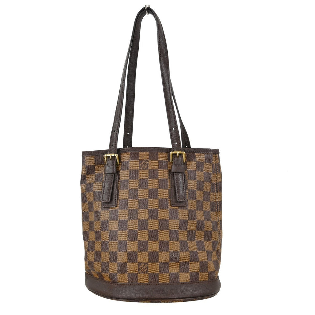 Louis Vuitton Marais Bucket Bag Damier Brown Canvas Tote Bag Bag (Pre-Owned)