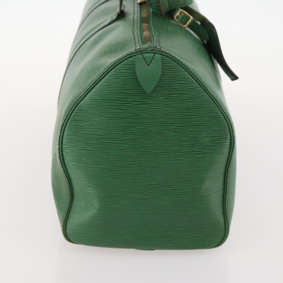 Louis Vuitton Keepall Bag Epi Leather Green Leather Travel Bag Bag (Pre-Owned)