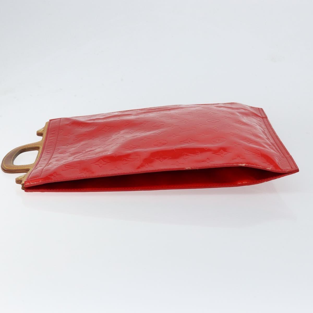 Louis Vuitton Stanton Handbag Monogram Vernis Red Patent_Leather Tote Bag Bag (Pre-Owned)