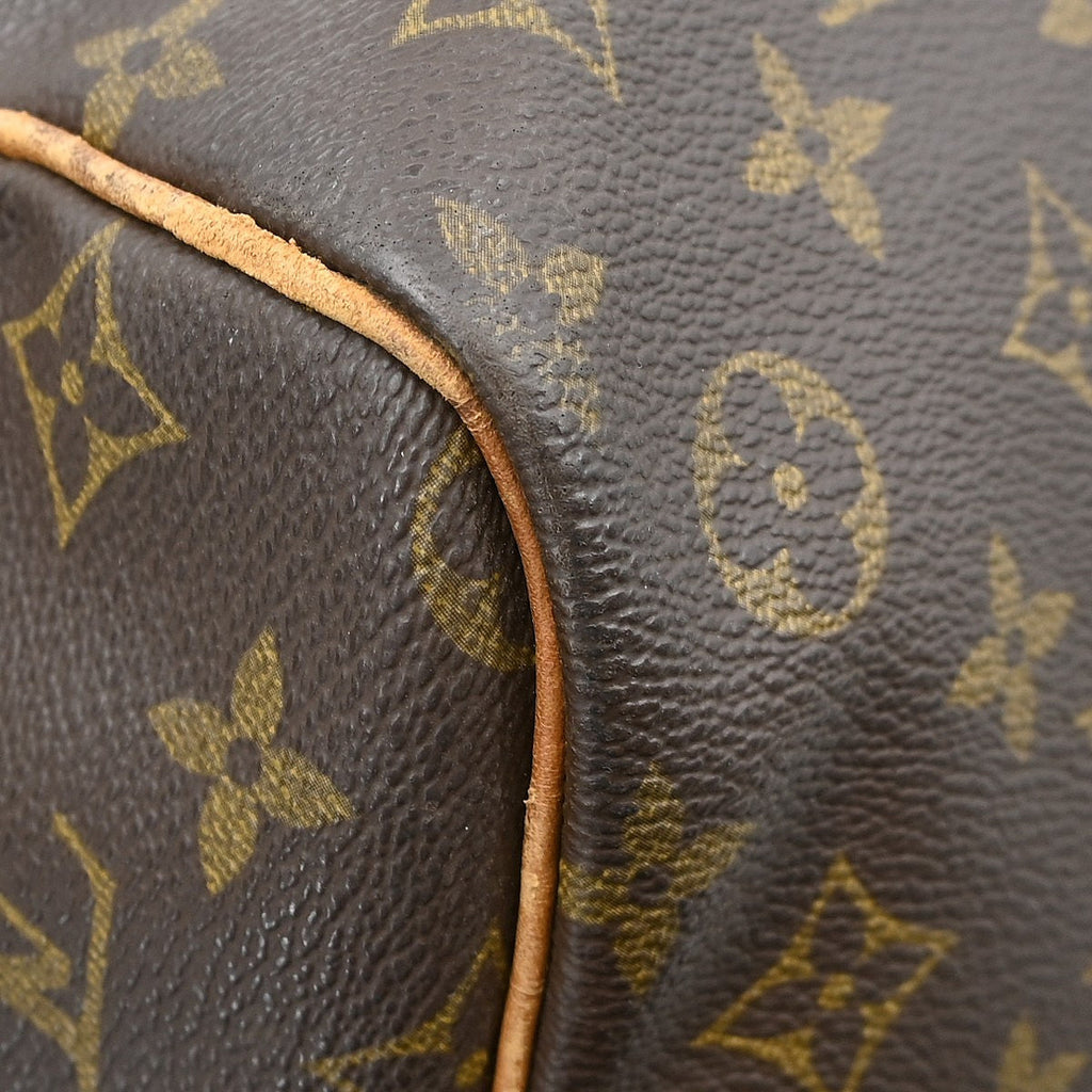 Louis Vuitton Keepall Bandouliere Bag Monogram Canvas Brown Canvas Travel Bag Bag (Pre-Owned)