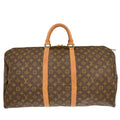 Louis Vuitton Keepall Bag Monogram Canvas Brown Canvas Travel Bag Bag (Pre-Owned)
