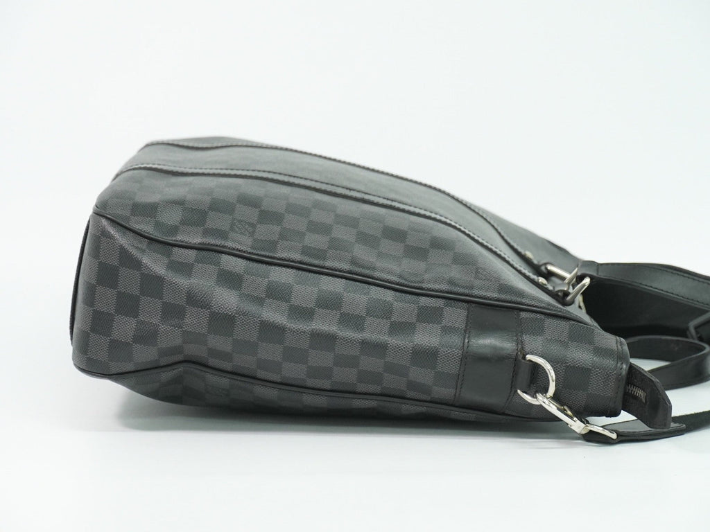 Louis Vuitton Tadao Handbag Damier Graphite Black Canvas Tote Bag Bag (Pre-Owned)