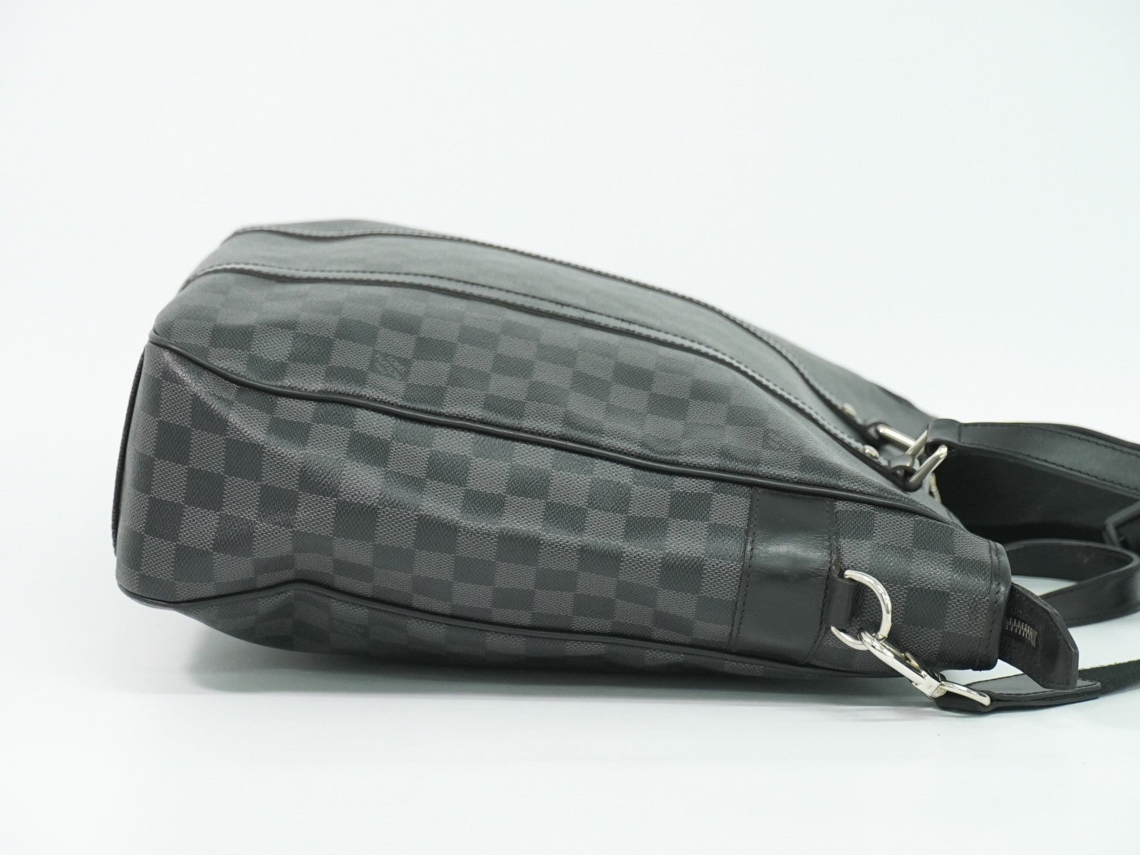 Louis Vuitton Tadao Handbag Damier Graphite Black Canvas Tote Bag Bag (Pre-Owned)