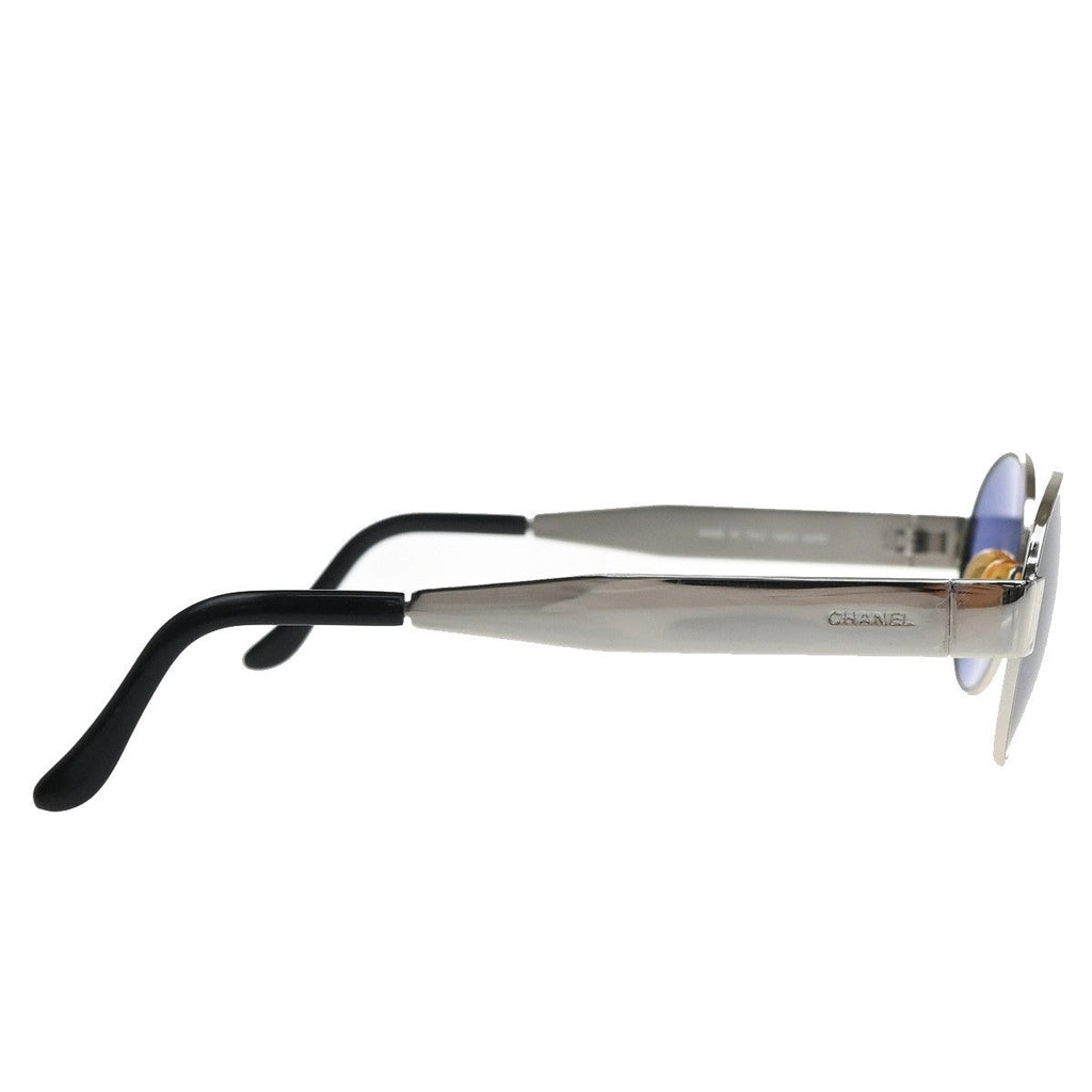 Chanel Chanel Logo Sunglasses Eye Wear Plastic Blue Metal Sunglasse Accessory (Pre-Owned)