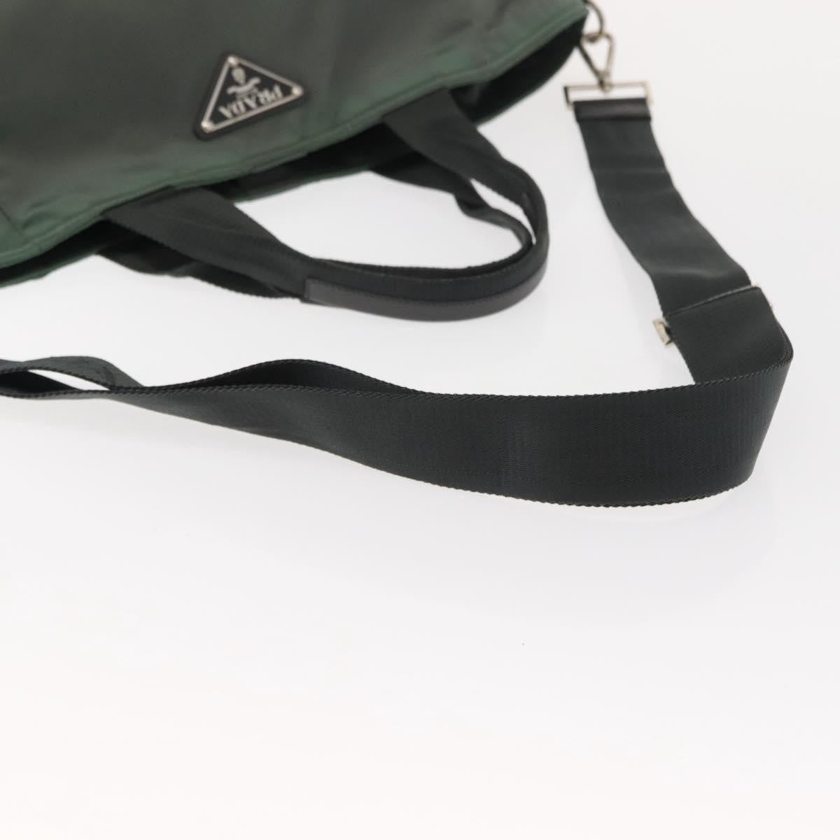 Prada Vela Convertible Tote Tessuto Khaki Nylon Tote Bag Bag (Pre-Owned)