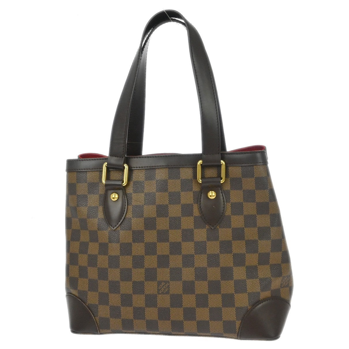 Louis Vuitton Hampstead Handbag Damier Brown Canvas Tote Bag Bag (Pre-Owned)