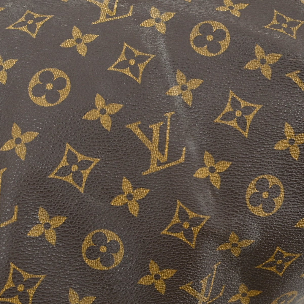 Louis Vuitton Speedy Handbag Monogram Canvas Brown Canvas,Leather Handbag (Pre-Owned)