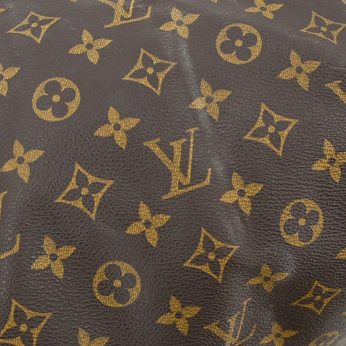 Louis Vuitton Speedy Handbag Monogram Canvas Brown Canvas,Leather Handbag (Pre-Owned)