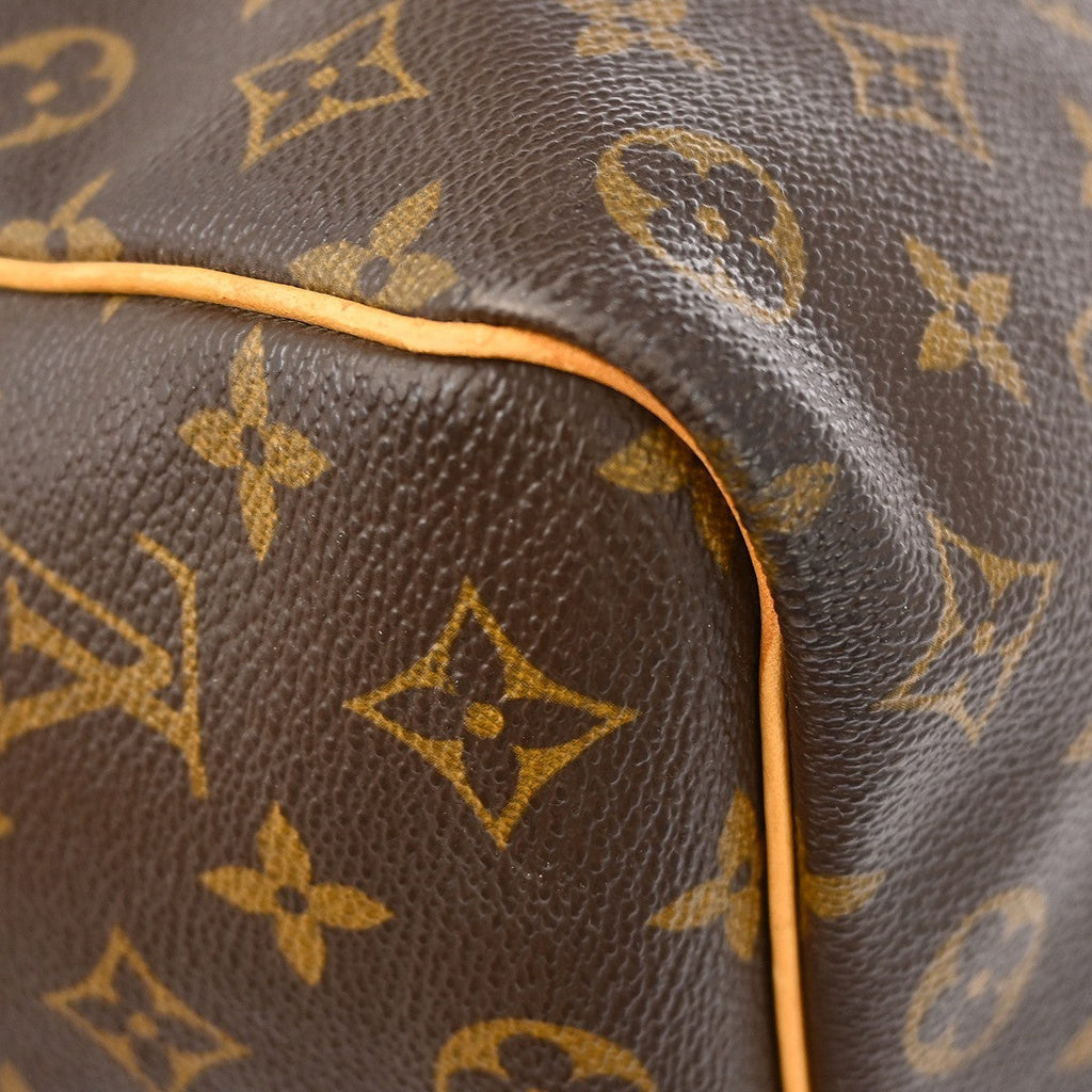 Louis Vuitton Keepall Bag Monogram Canvas Brown Canvas Travel Bag Bag (Pre-Owned)