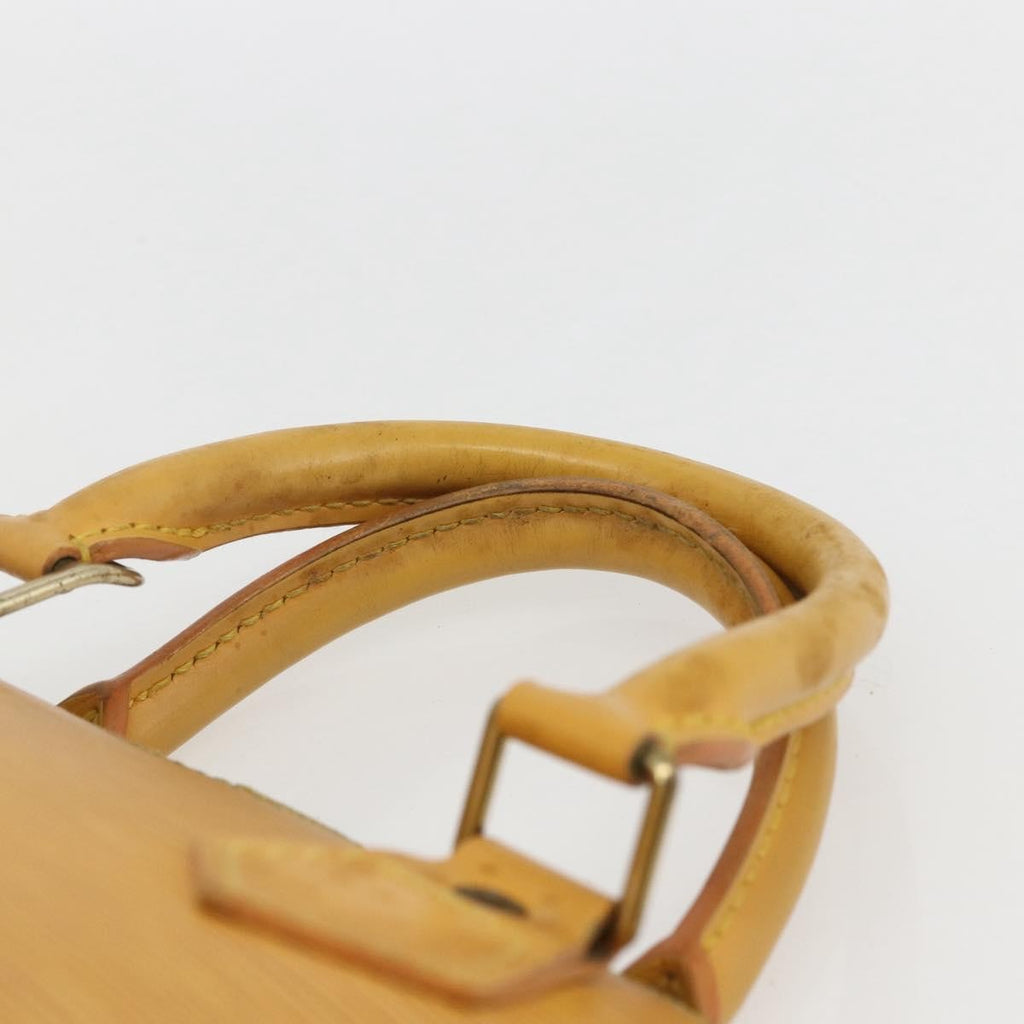 Louis Vuitton Alma Handbag Epi Leather Yellow Leather Handbag (Pre-Owned)